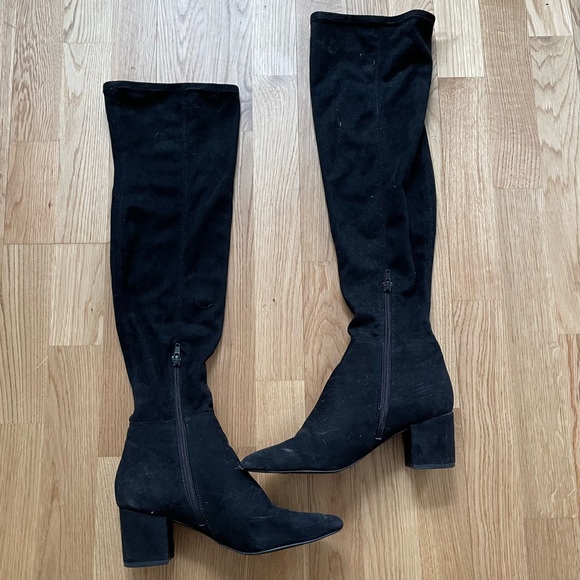Steve Madden over the knee black boots - Picture 4 of 11